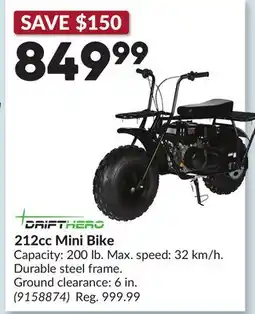 Princess Auto 212cc Mini Bike offer