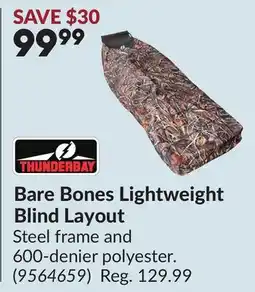 Princess Auto Bare Bones Lightweight Blind Layout offer