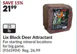Princess Auto Lix Block Deer Attractant offer