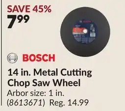 Princess Auto 14 in. Metal Cutting Chop Saw Wheel offer