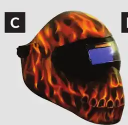 Princess Auto Welding Helmets Fire Skull offer