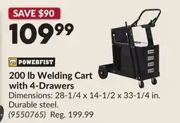 Princess Auto 200 lb Welding Cart with 4-Drawers offer