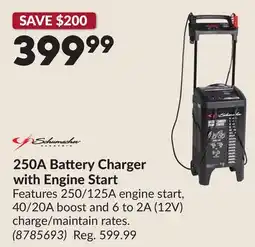 Princess Auto 250A Battery Charger with Engine Start offer