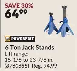 Princess Auto 6 Ton Jack Stands offer