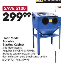 Princess Auto Floor-Model Abrasive Blasting Cabinet offer