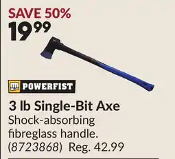 Princess Auto 3 lb Single-Bit Axe offer