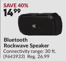 Princess Auto Bluetooth Rockwave Speaker offer