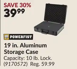 Princess Auto POWERFIST 19 in. Aluminum Storage Case offer
