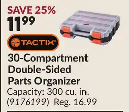 Princess Auto TACTIX 30-Compartment Double-Sided Parts Organizer offer