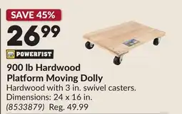 Princess Auto 900 lb Hardwood Platform Moving Dolly offer