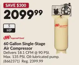 Princess Auto 60 Gallon Single-Stage Air Compressor offer