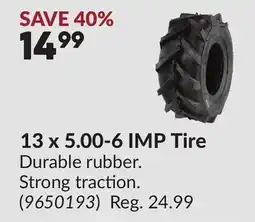 Princess Auto 13 x 5.00-6 IMP Tire offer