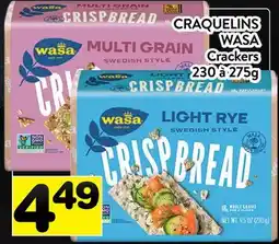 Supermarché PA CRAQUELINS WASA | Crackers offer