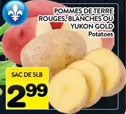 Supermarché PA POMMES DE TERRE ROUGES, BLANCHES QU YUKON GOLD | Potatoes offer