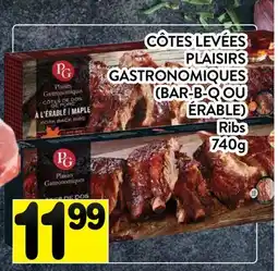 Supermarché PA CÔTES LEVÉES PLAISIRS GASTRONOMIQUES (BAR-B-Q OU ÉRABLE) | Ribs offer