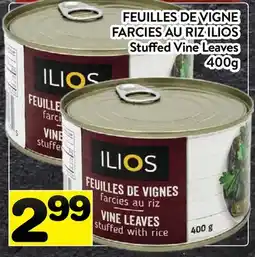 Supermarché PA FEUILLES DE VIGNE FARCIES AU RIZ ILIOS | Stuffed Vine Leaves offer