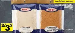Supermarché PA ÉPICES INDIENNES TIT-BIT | Indian Spices offer