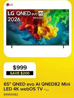 Leon's LG QNED evo AI QNED82 Mini LED 4K webOS TV offer