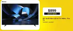 Leon's Hisense 65" QLED Mini-LED AI TV 144Hz - Fire TV offer
