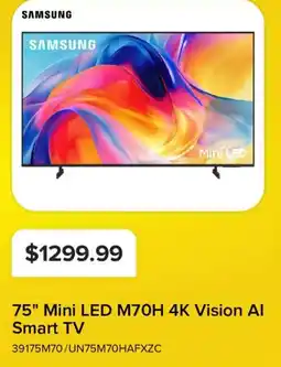 Leon's Samsung 75" Mini LED M70H 4K Vision AI Smart TV offer