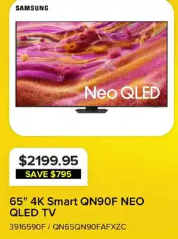 Leon's Samsung 65" 4K Smart QN90F NEO QLED TV offer