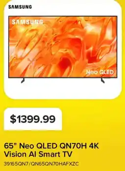 Leon's Samsung 65" Neo QLED QN70H 4K Vision Ai Smart TV offer