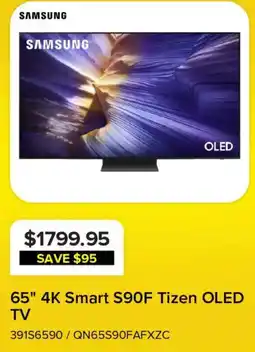 Leon's Samsung 65" 4K Smart S90F Tizen OLED TV offer