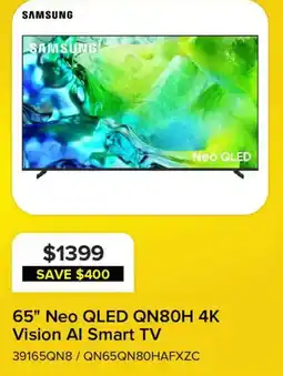 Leon's Samsung 65" Neo QLED QN80H 4K Vision AI Smart TV offer