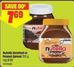 Chalo FreshCo Nutella hazelnut or peanut spread offer