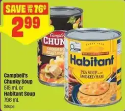 Chalo FreshCo Campbell's Chunky Soup or Habitat Pea Soup with Smoked Ham offer