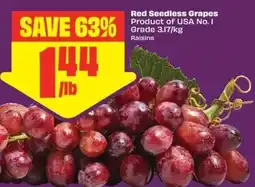 Chalo FreshCo Red Seedless Grapes offer