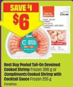 Chalo FreshCo Best Buy Peeled Tail-On Deveined Cooked Shrimp offer