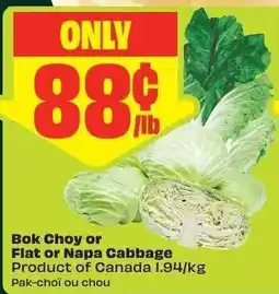 Chalo FreshCo Bok Choy or Flat or Napa Cabbage offer