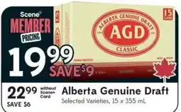 Safeway Alberta Genuine Draft offer
