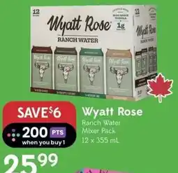 Safeway Wyatt Rose Ranch Water Mixer Pack offer