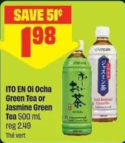 Chalo FreshCo Ito en ocha green tea or jasmine green tea offer