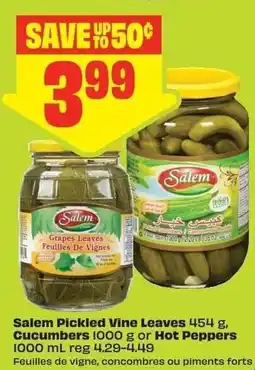 Chalo FreshCo Salem Pickled Vine Leaves Cucumbers or Hot Peppers offer