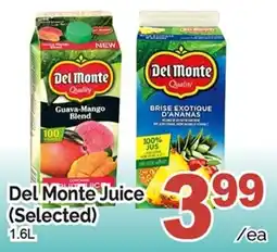T&T Supermarket Del Monte Juice (Selected) offer