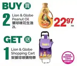 T&T Supermarket Lion & Globe Peanut Oil offer