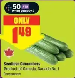Chalo FreshCo Seedless Cucumbers offer