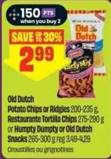 Chalo FreshCo Old Dutch Potato Chips or Ridgies offer