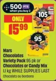 Chalo FreshCo Mars Chocolates Variety Pack offer