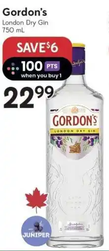 Safeway Gordon's London Dry Gin offer
