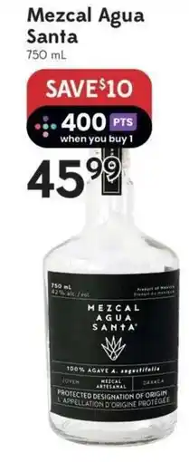 Safeway Mezcal Agua Santa offer