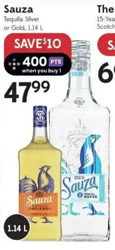 Safeway Sauza Tequila Silver or Gold offer