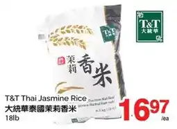 T&T Supermarket T&T Thai Jasmine Rice offer