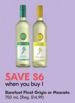 Safeway Barefoot Pinot Grigio or Moscato offer