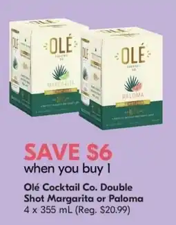 Safeway Ole Cocktail Co. Double Shot Margarita or Paloma offer