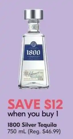 Safeway 1800 silver tequila offer