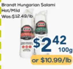 Oceans Fresh Food Market Brandt Hungarian Salami Hot/Mild offer